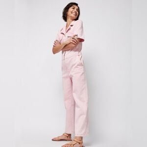 NWT Faherty Blythe Pink Jumpsuit Medium